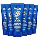 Coppertone Sport Sunscreen Lotion SPF 50, Sweat, Heat and Water Resistant Sunblock, Lightweight, Oxybenzone Free, Travel Size Sunscreen Bulk Pack, 3 Beauty & Personal Care Coppertone