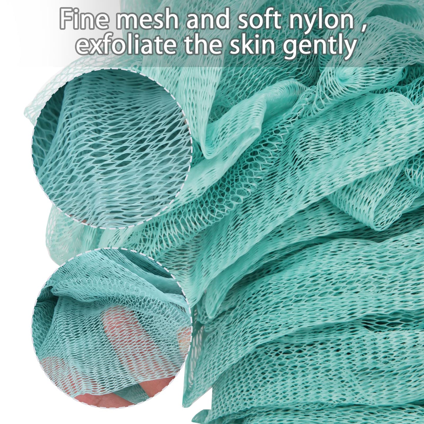Evmliy 2Pack Back Scrubber for Shower, Loofah Sponge Brush Exfoliating Body, Long Handle Scrub Brush for Shower with Loofah on a Stick for Back Use Beauty & Personal Care Evmliy