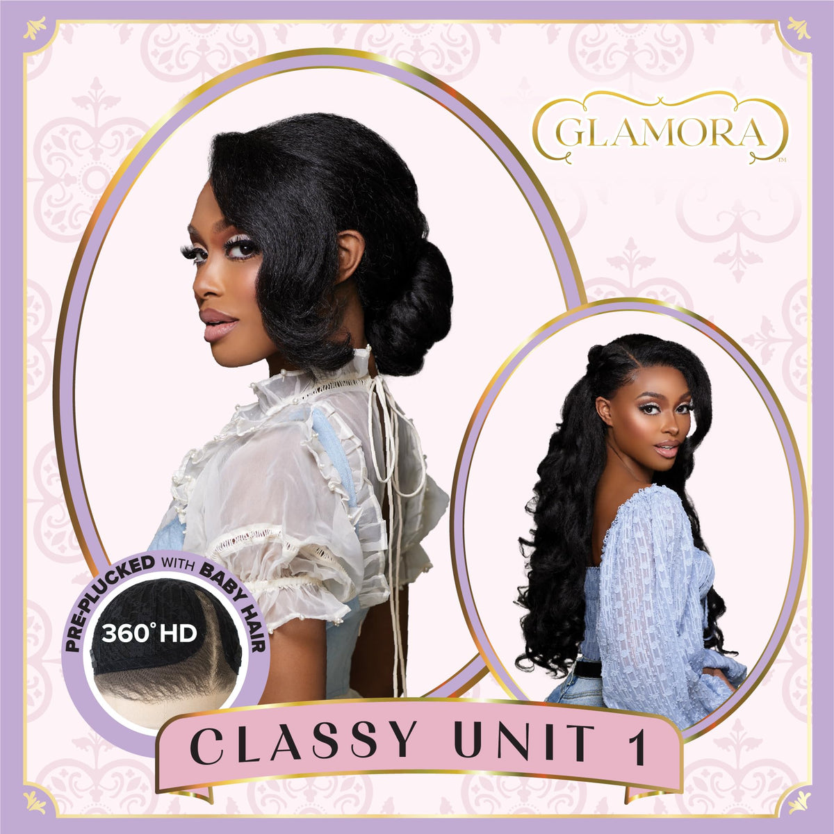 Sensationnel Glamora 360 LaceWig-Classy Unit 1, 2 DARKBROWN