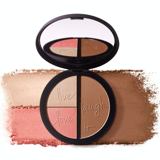 IT Cosmetics Your Most Beautiful You 3-in-1 Palette – Matte Bronzer, Radiance Luminizer & Brightening Blush with Peptides & Light Tech Beauty & Personal Care IT Cosmetics