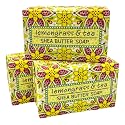 Greenwich Bay Trading Co, Lemongrass and Tea Shea Butter Soap, Set of 3 Bars, 6.4 Ounces Each Beauty & Personal Care Greenwich Bay Trading Company