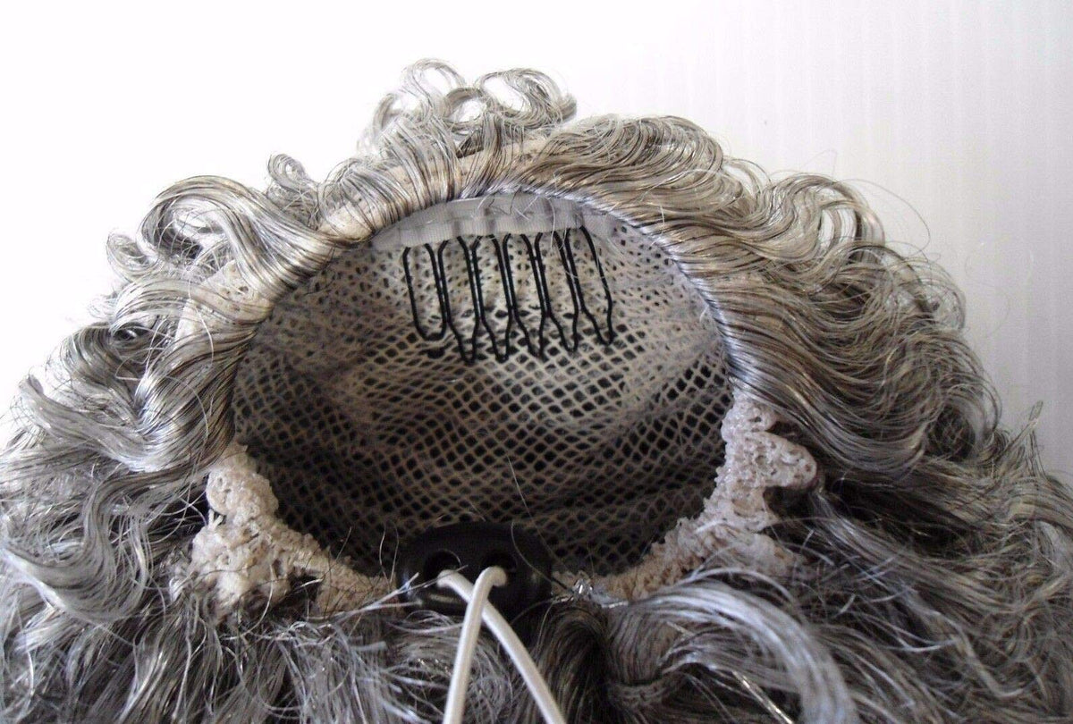 DS007 Ponytail Color 4 Med Dark Brown - Foxy Silver Wigs Drawstring Poof Hairpiece Clip On Short Afro Synthetic African American Womens