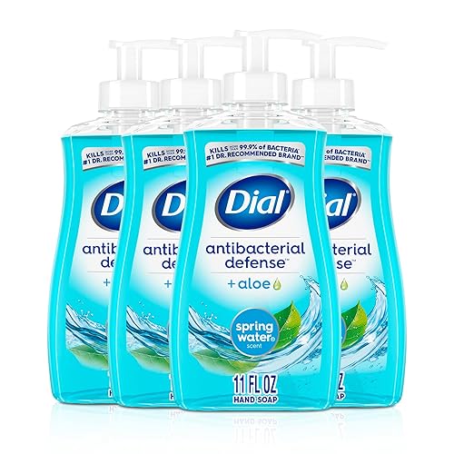 Dial Antibacterial Liquid Hand Soap, Spring Water, 11 fl oz (Pack of 4) Beauty & Personal Care Dial