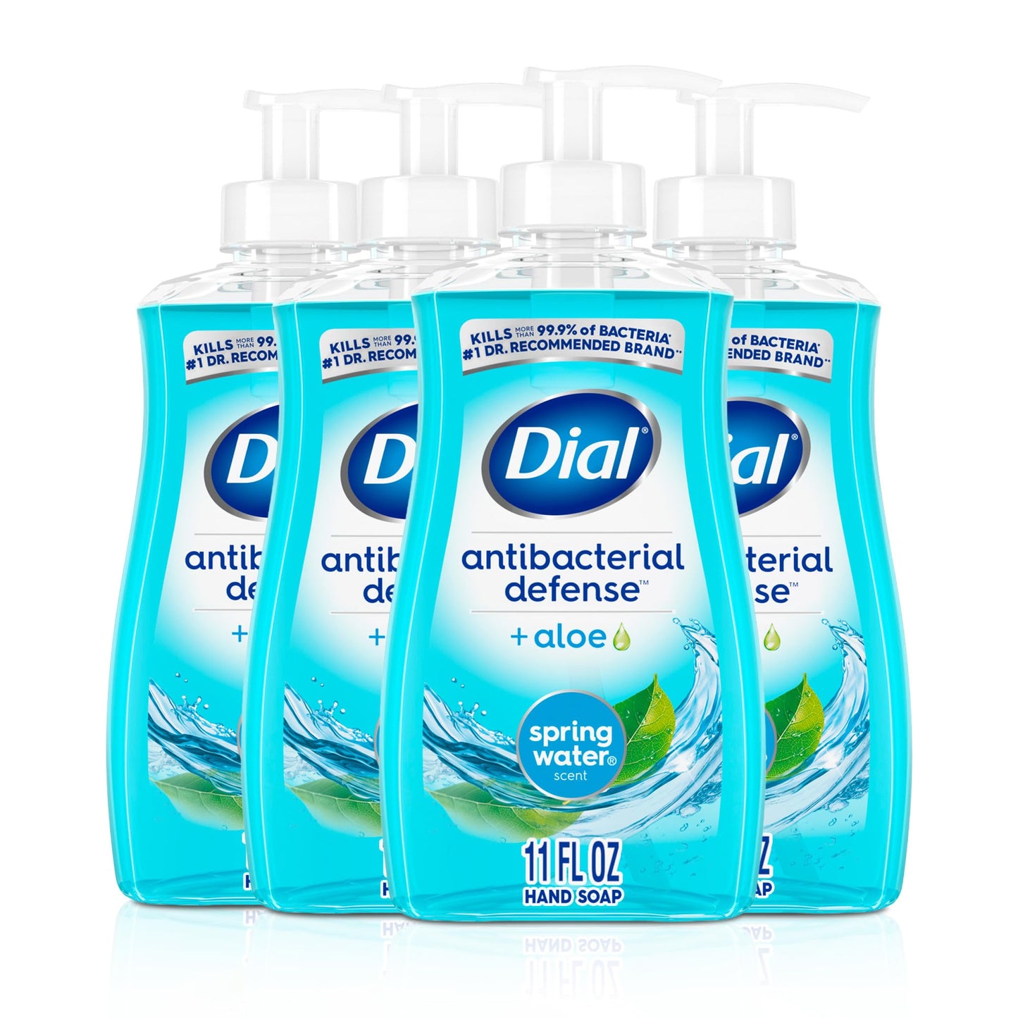 Dial Antibacterial Liquid Hand Soap, Spring Water, 11 fl oz (Pack of 4) Beauty & Personal Care Dial