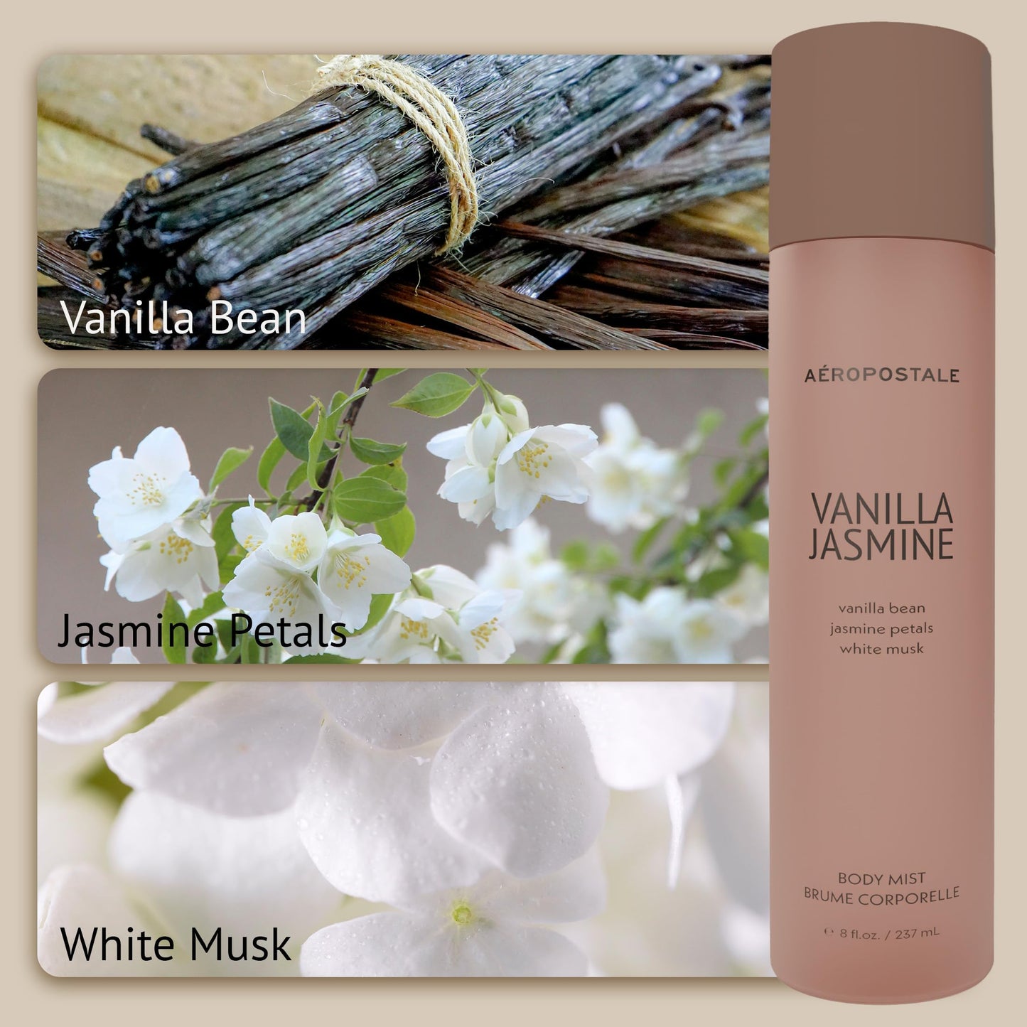 Aeropostale Vanilla Jasmine 8 fl. oz. Body Mist Beauty & Personal Care AEROPOSTALE