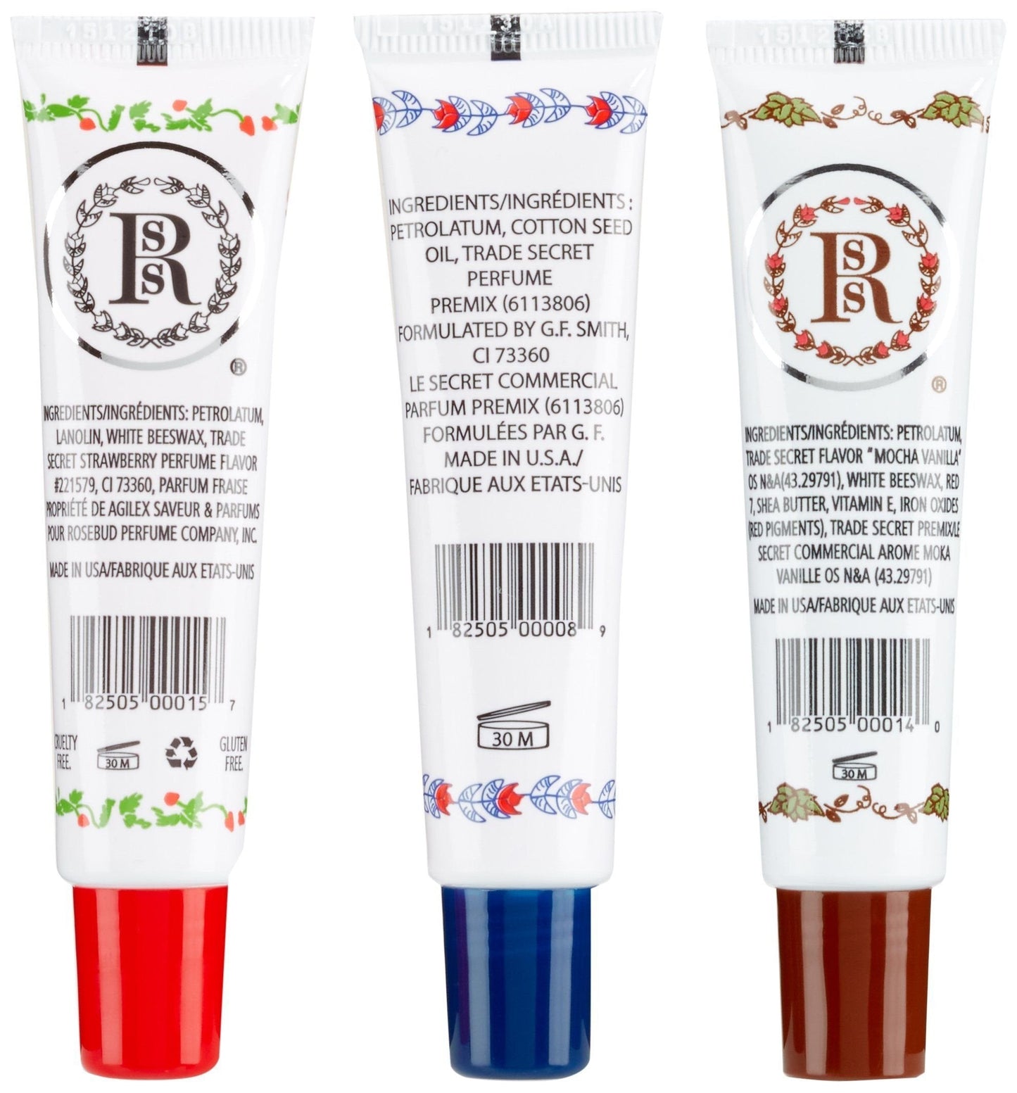 Rosebud Medley Of Lip Balm Tubes, 0.5 Ounce, 2.4 Count Beauty & Personal Care ROSEBUD PERFUME