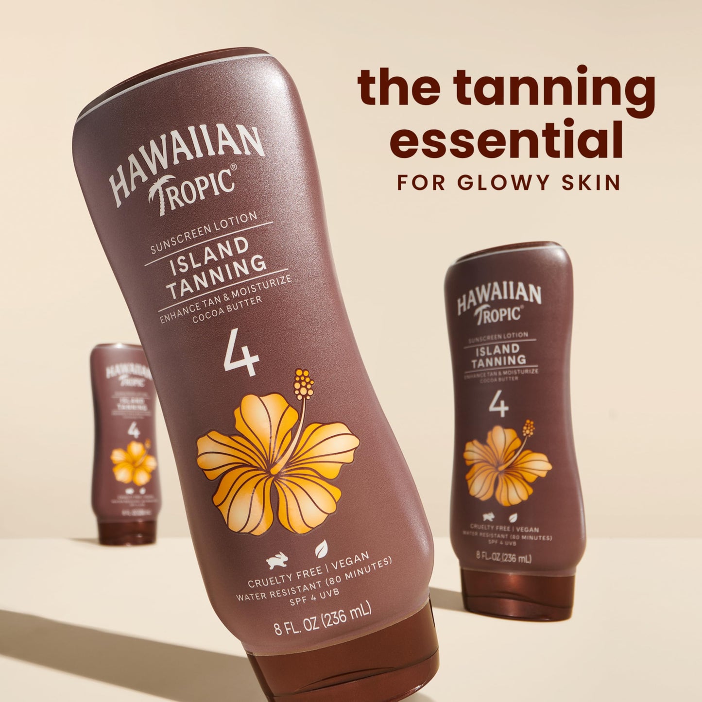 Hawaiian Tropic Island Tanning Lotion, SPF 4, Twin Pack Beauty & Personal Care Hawaiian Tropic