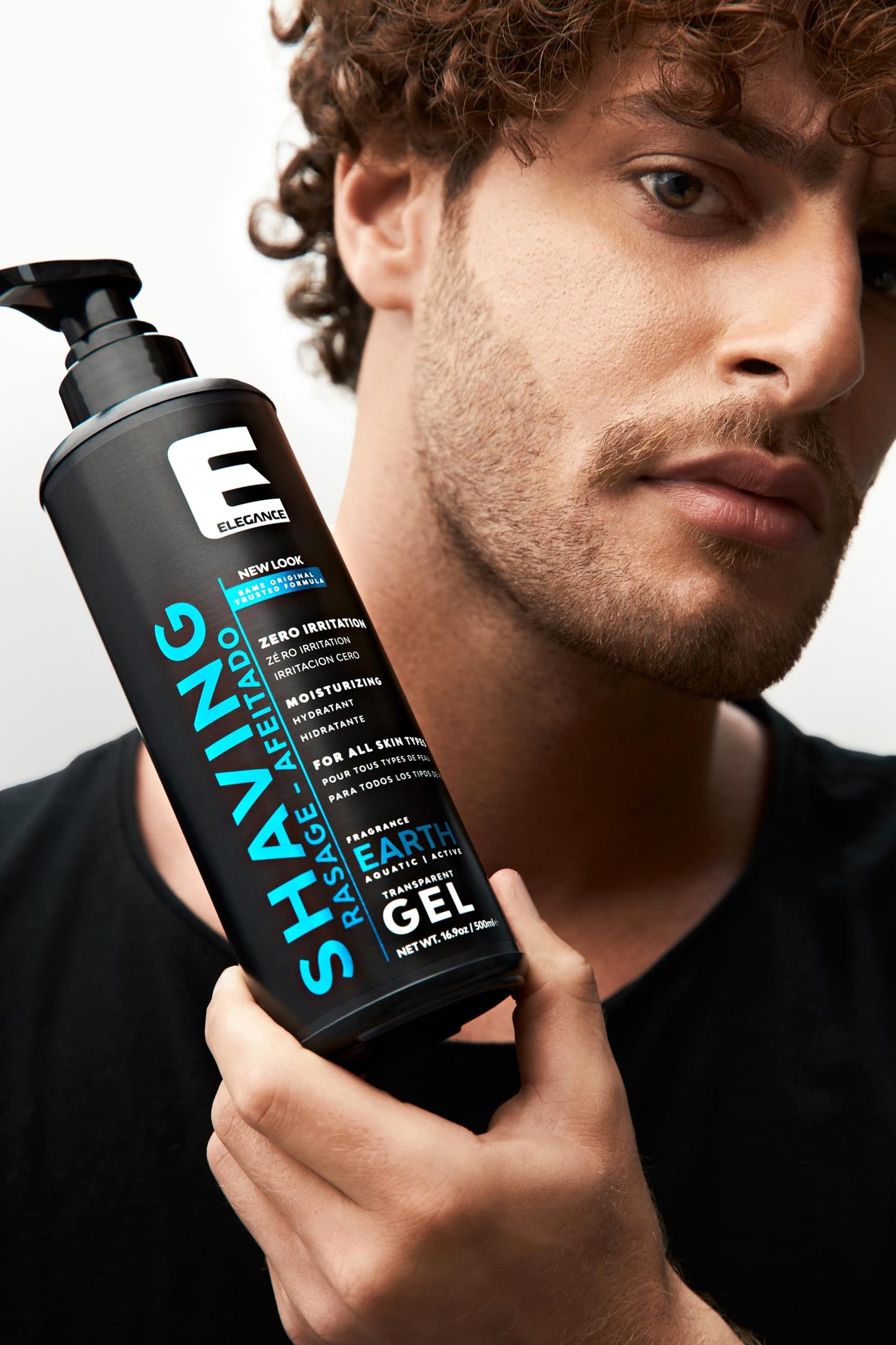 E Elegance Barber Accessories - Transparent Shaving Gel For Men Or Women, Aquatic/Acive Earth Fragrance - The Ultimate Shaving Solution For A Smooth Beauty and Personal Care E Elegance
