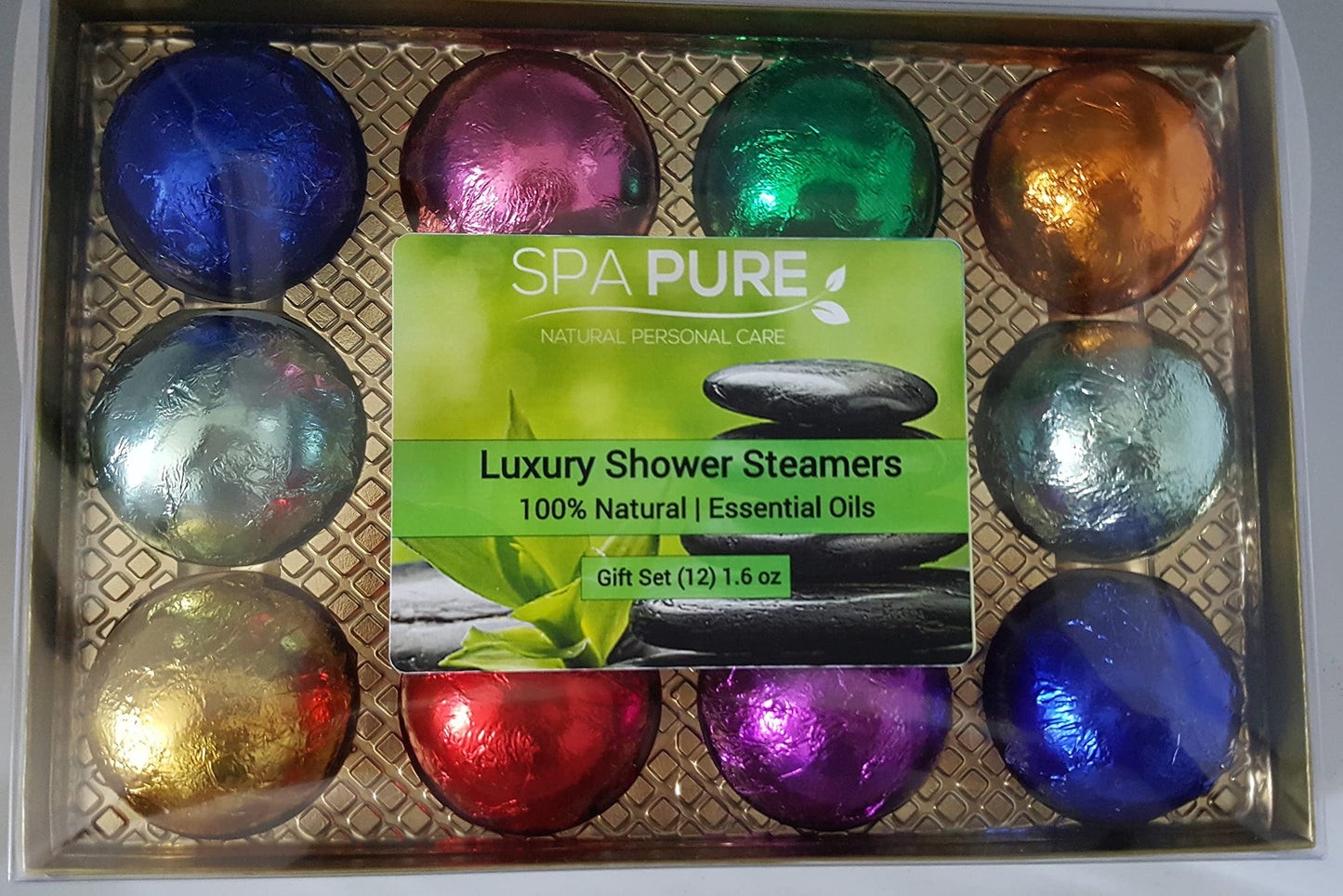 Spa Pure Shower Tablet Aromatherapy: 2 Gift Sets Made in USA with 100% Pure Essential Oils (24 Count) Beauty and Personal Care Spa Pure
