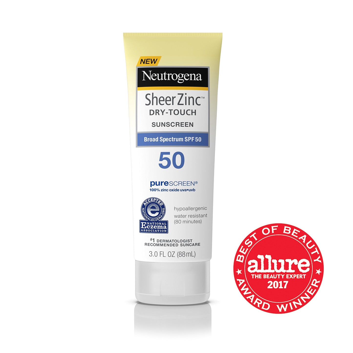 Sheer Zinc Dry-Touch Sunscreen Broad Spectrum SPF 50 Beauty & Personal Care Neutrogena