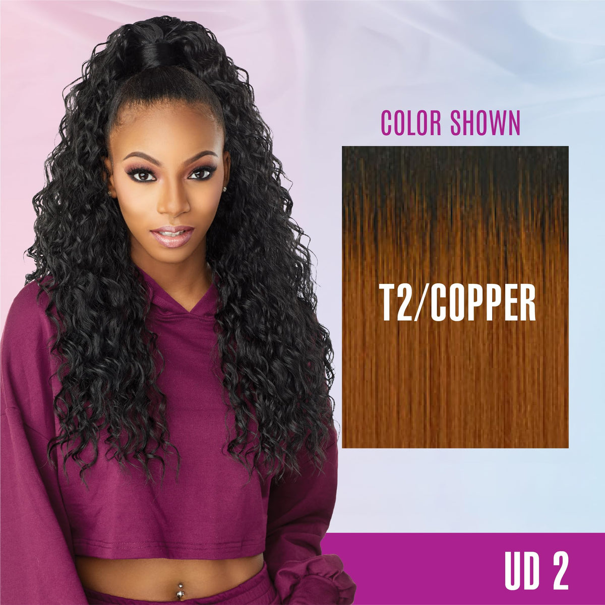 Sensationnel Instant Updown Halfwig Pony-Iud 2, T2/COPPER