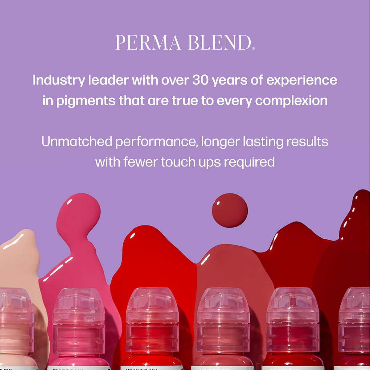 Perma Blend Sweet Lip Set of 6 Pink and Red 0.5 oz Each