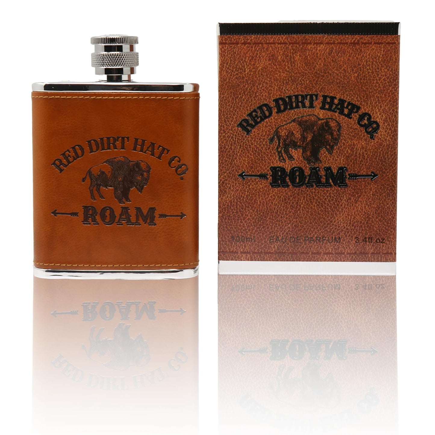 Red Dirt Hat Company Roam Cologne for Men - Fresh & Masculine Fragrance with Leather Tones and Cedarwood Notes - Men's Body Spray Cologne for Everyday Beauty & Personal Care Red Dirt Hat Company