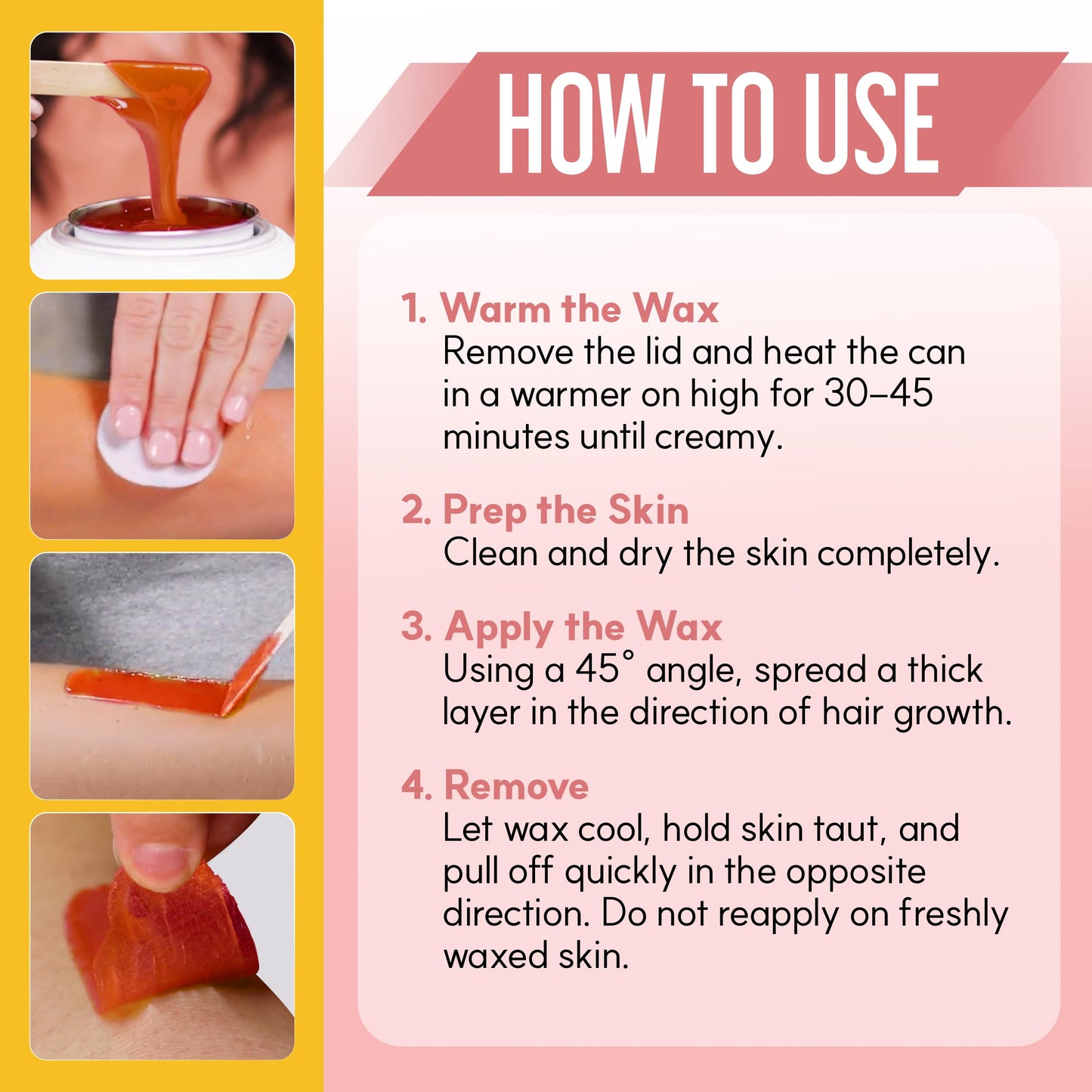 Gigi Neon Soft Wax, Papaya - Hair Removal Wax for Sensitive Skin & Body, Salon & At-Home Waxing for Women, 14 Oz Beauty and Personal Care GIGI