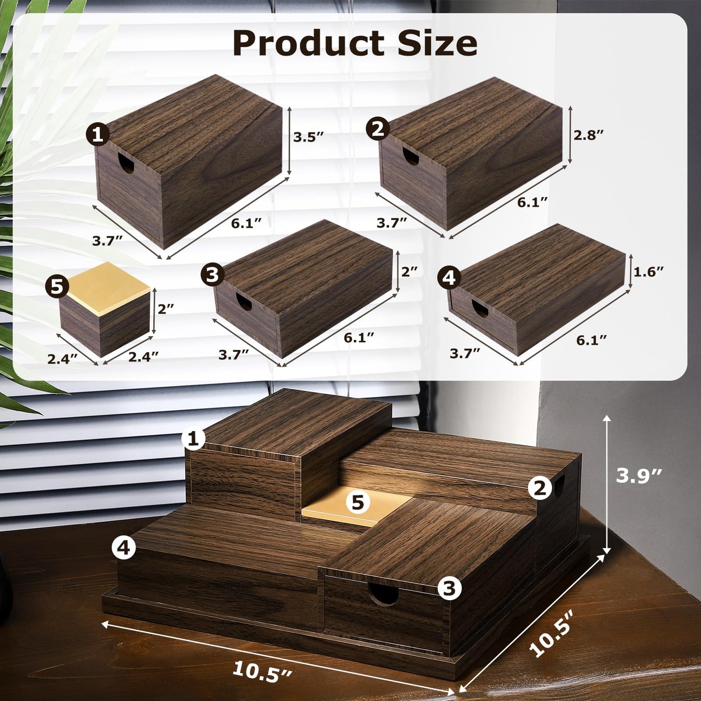 Homde Cologne Organizer - 4 Tier Perfume Display Tray with Hidden Drawers - Perfect for Men Essentials Accessories Beauty & Personal Care Homde
