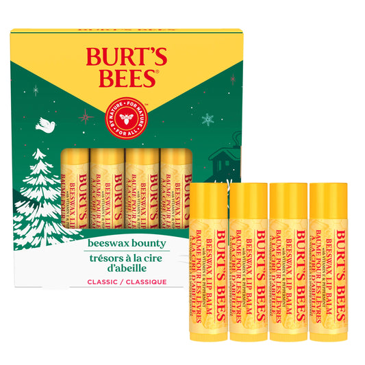 Burt's Bees Lip Balm, Beeswax Bounty, Classic, 4-Pack, 0.15 Oz Beauty & Personal Care Burt's Bees