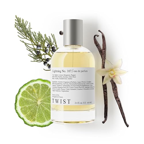 Twist Lightning No. 107 - Inspired by Byr. Gypsy Water, Long-Lasting Perfume for Women and Men, Bergamot & Juniper Berry Fragrance, Paraben-Free Beauty & Personal Care HOUSE OF TWIST