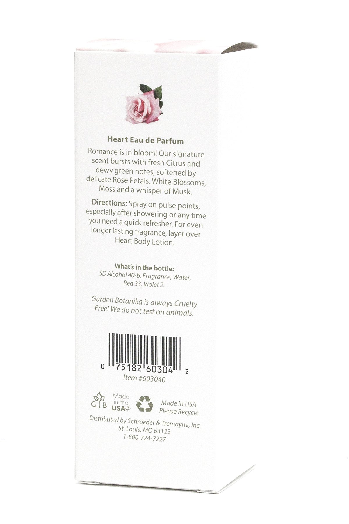 Garden Botanika Heart Eau De Parfum, 3.2 Fluid Ounce Beauty & Personal Care Garden Botanika