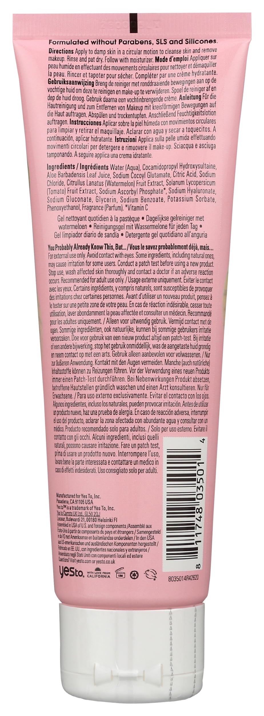 Yes To Watermelon, Light Hydration Super Fresh Cleanser, All Skin Types, Refresh & Hydrate Skin, fresh, 4 Fl Oz Beauty & Personal Care Yes To