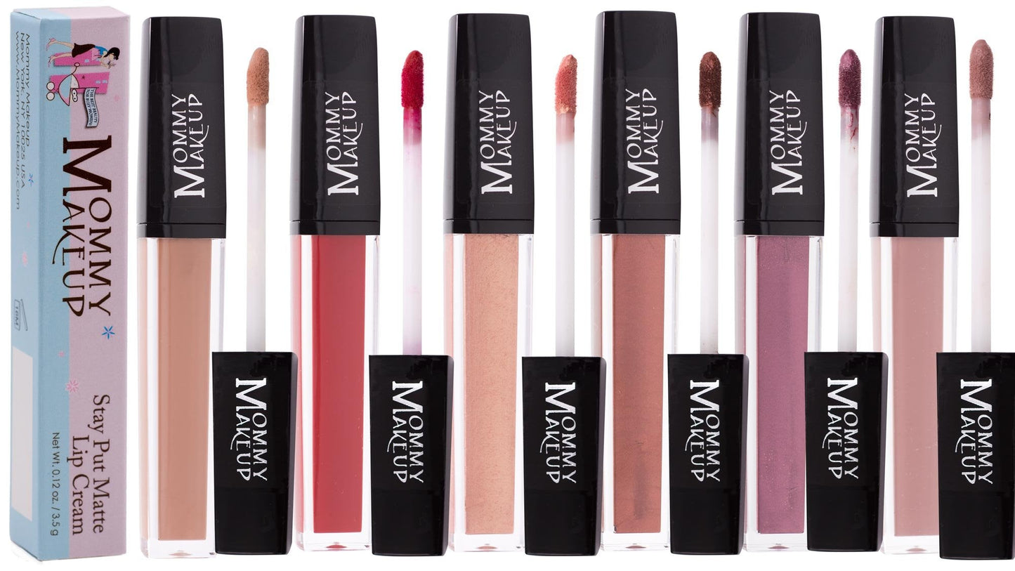 Mommy Makeup Stay Put Matte Lip Cream - Kiss-proof, Transfer-proof, Waterproof, Long Lasting Lipstick - Non-Drying Formula Infused with Vitamin E Beauty & Personal Care Mommy Makeup
