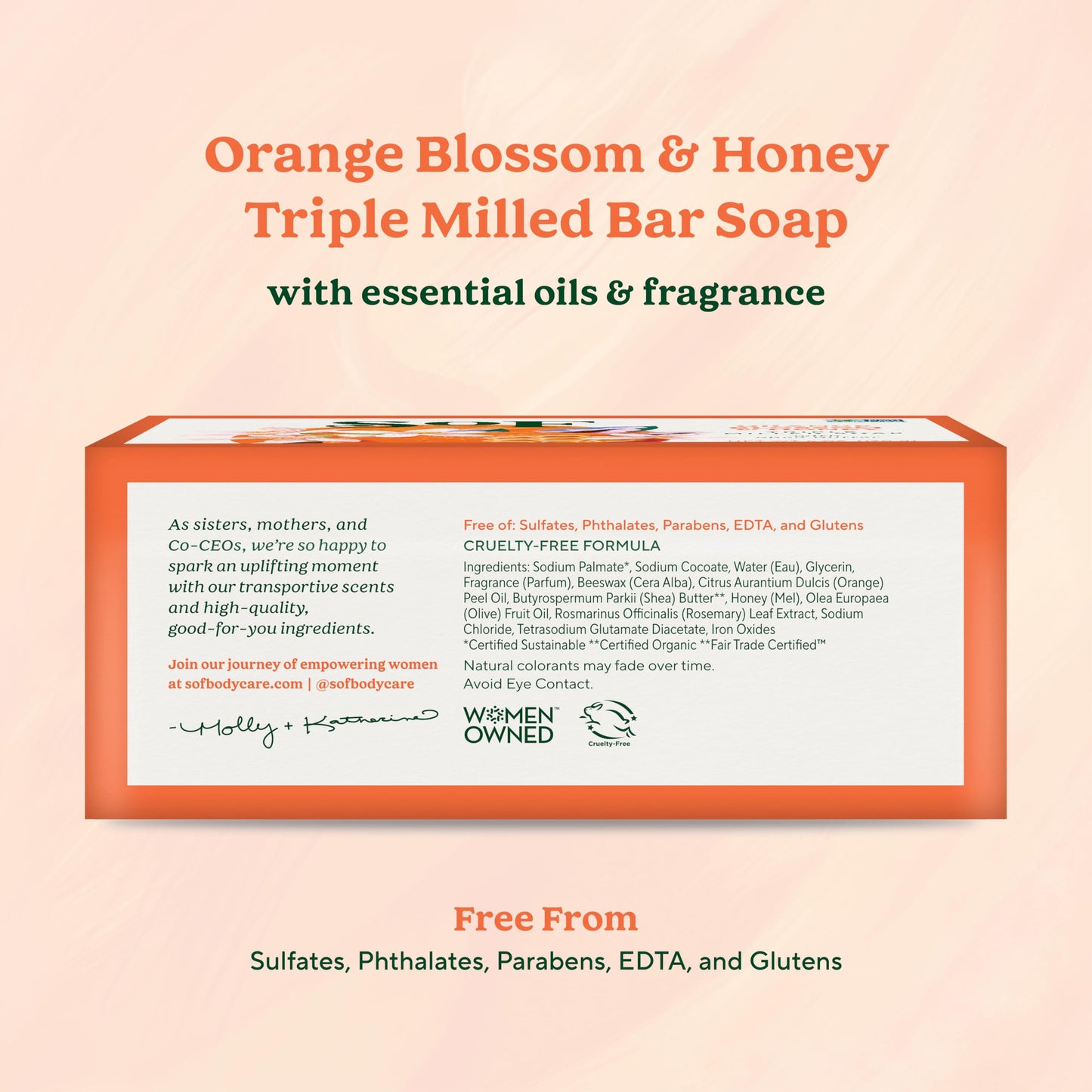 South Of France SoF Triple Milled Bar Soap - With Coconut Oil & Organic Shea Butter- Vegan & Non GMO- Free From Phthalates, Sulfates & Parabens Beauty & Personal Care South Of France