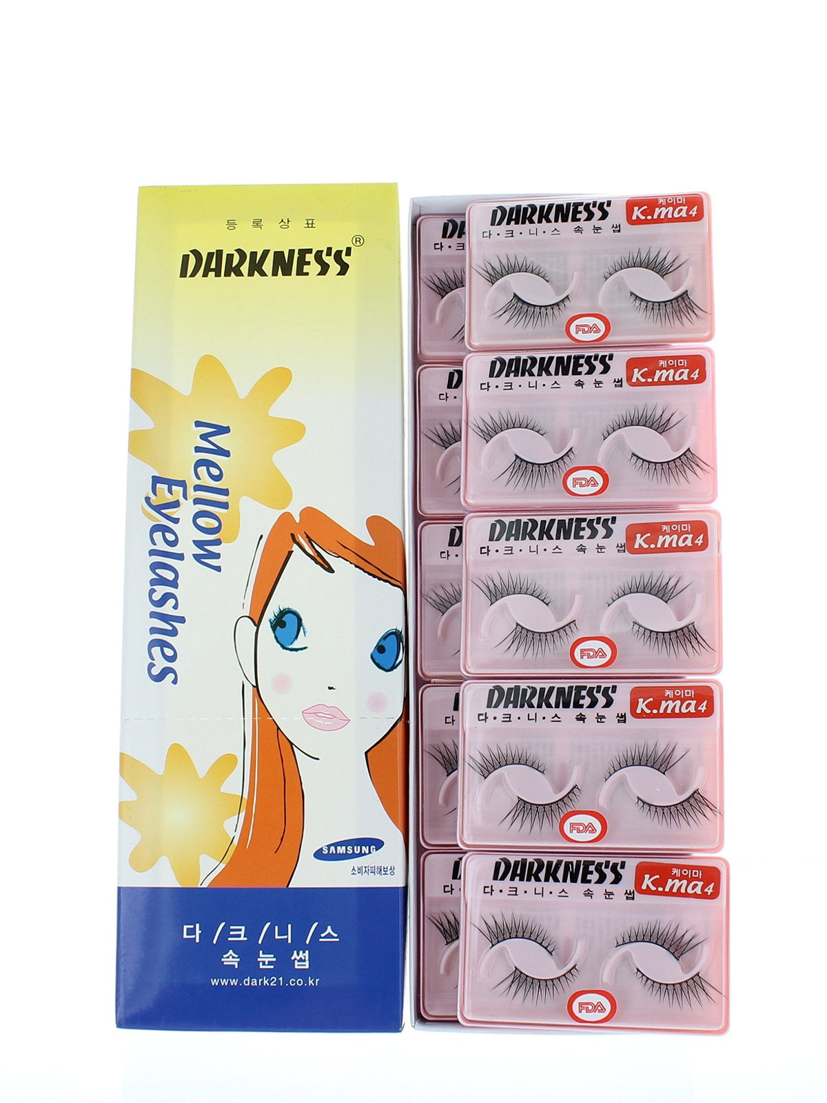 Darkness False Eyelashes K-ma 4 (Pack of 10) Beauty & Personal Care Darkness