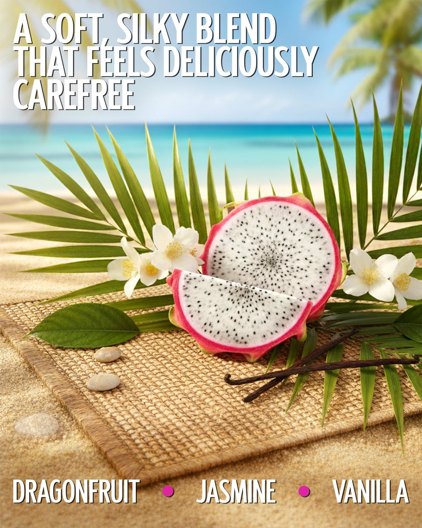 PB ParfumsBelcam Côte du Soleil Body Wash for Women - Tropical Fruity Floral Scent with Dragon fruit, Jasmine & Vanilla - Moisturizing Shower Gel Beauty & Personal Care PB ParfumsBelcam