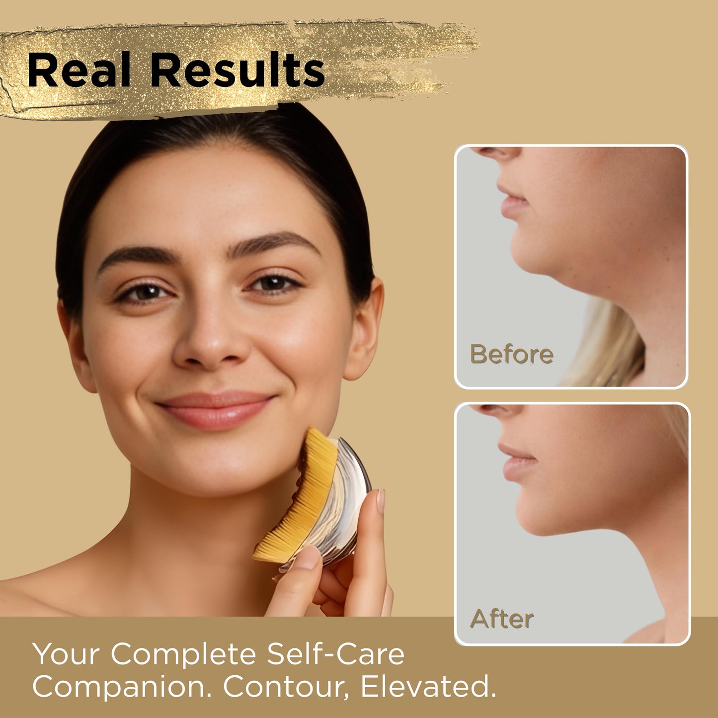 ICON Lymphatic Contour Brush for Face, Face Sculpting Tool for Lymphatic Drainage, Ultra Soft Bristles, Dry Brush, Helps Reduce Look of Puffiness (2 Beauty and Personal Care Icon Patch