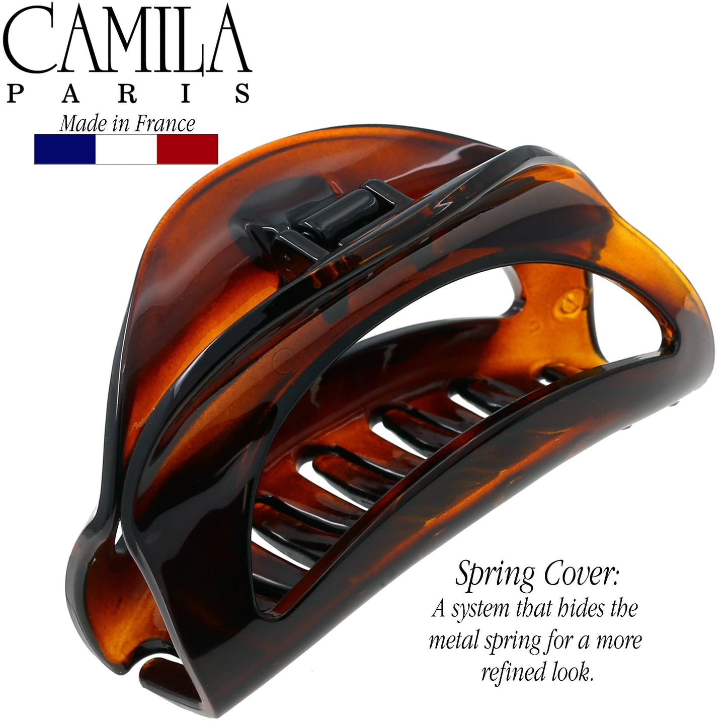Camila Paris CP1561 French Hair Clip for Women Thick Hair for Long Curly Wavy Hair, Girls Hair Claw Clips Jaw, Durable Styling Big Claw Clip for Thick Beauty & Personal Care Camila