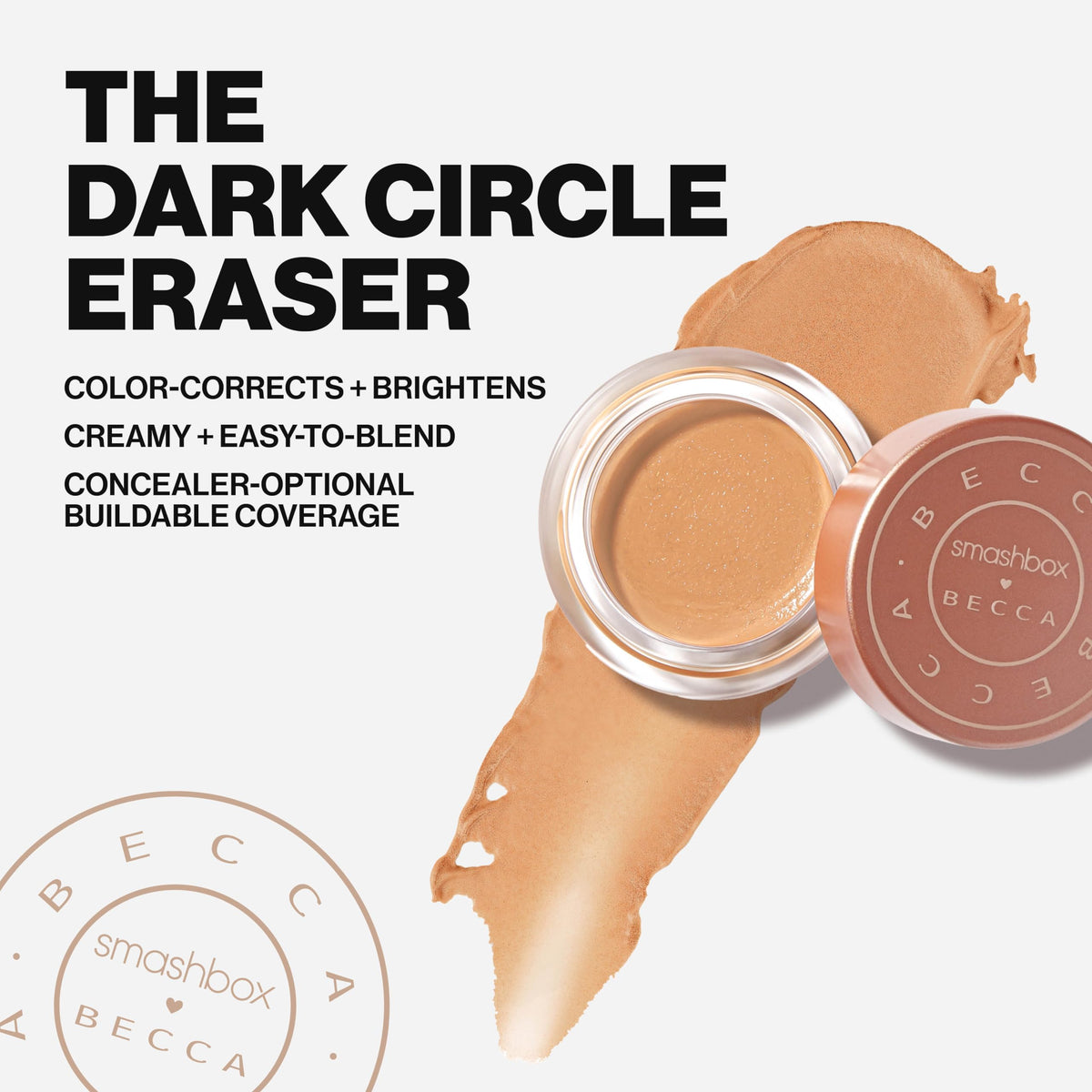 Smashbox X BECCA Under Eye Brightening Corrector | Brightens and Corrects Dark Circles | Vitamin E, 0.15 Ounce, Medium/Dark Beauty & Personal Care Smashbox