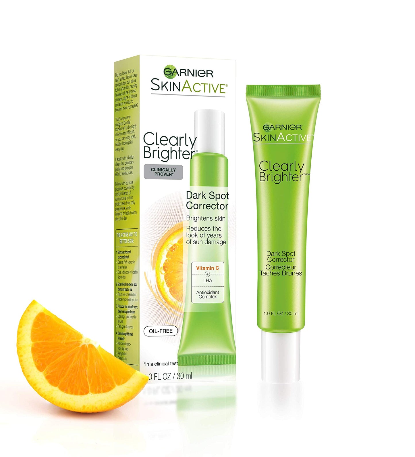 Garnier SkinActive Clearly Brighter Dark Spot Corrector with Vitamin C, 1 Fl Oz, (30mL), 1 Count (Packaging May Vary) Beauty & Personal Care Garnier