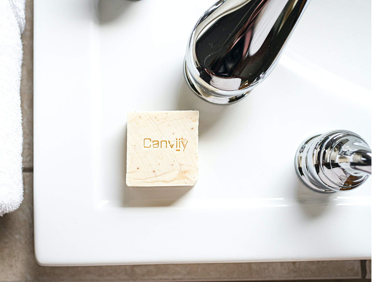 Canviiy 3-in-1 Purifying Nourish + Calm Natural Cleansing Bar, Infused with Calendula, Chamomile, Peppermint Oil, Witch Hazel and Lavender Petals Beauty & Personal Care Canviiy