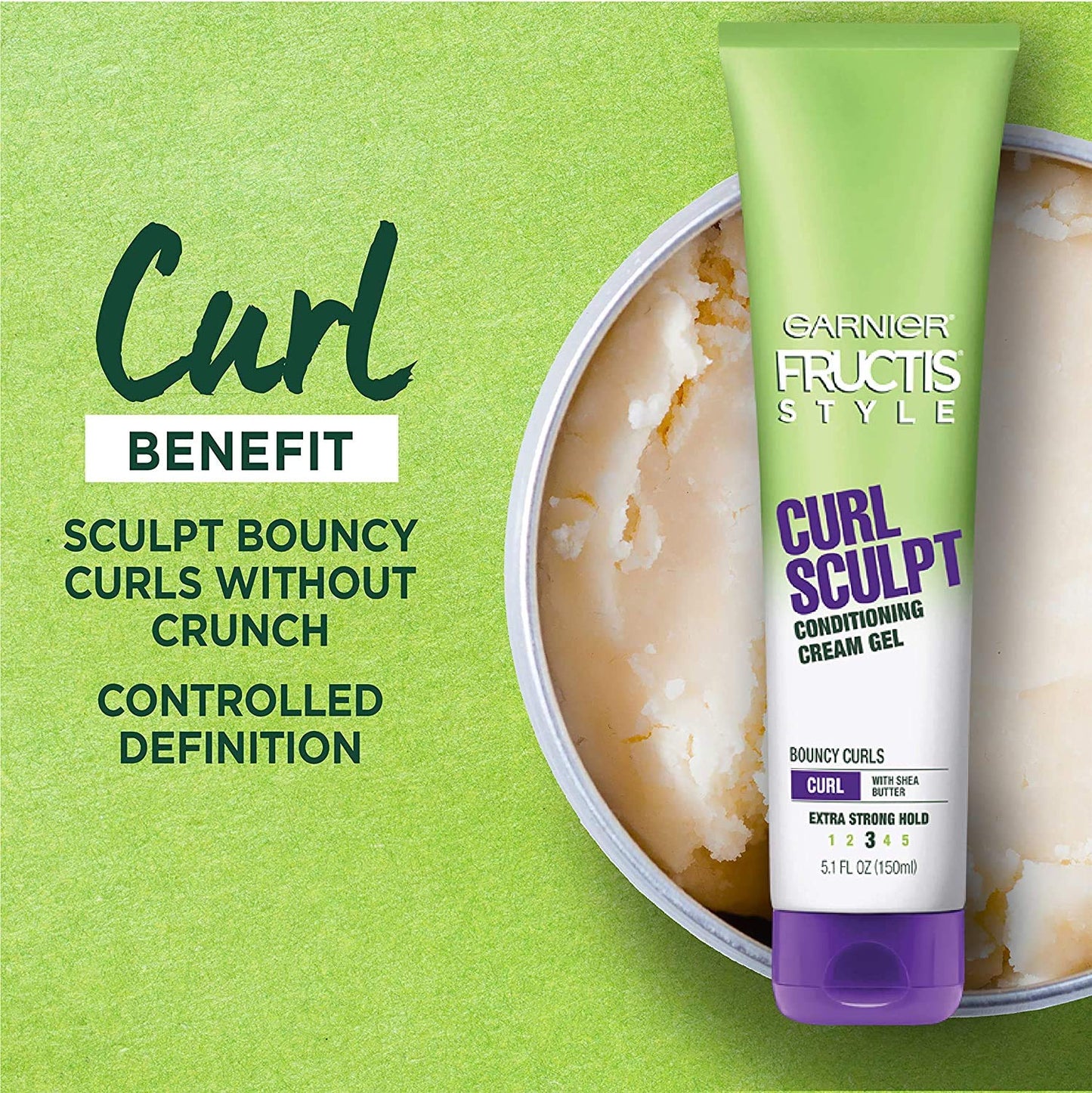 Garnier Fructis Style Curl Sculpt Conditioning Cream Gel 5 oz (Pack of 5) Beauty & Personal Care Garnier