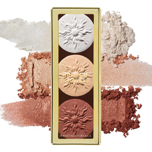 Physicians Formula Bronze Booster Highlight & Contour Palette with Brush, Blendable & Buildable Finish - Shimmer Glow Beauty & Personal Care Physicians Formula