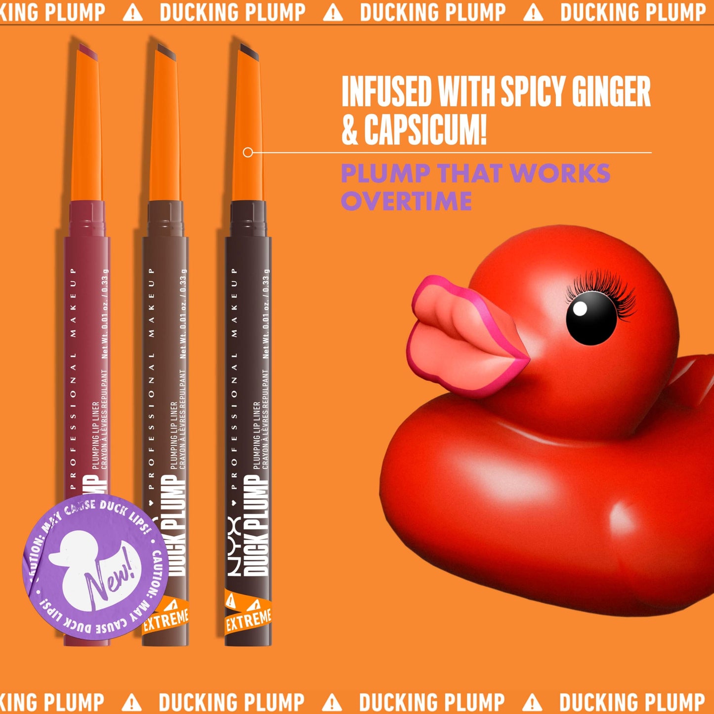 NYX PROFESSIONAL MAKEUP Duck Plump Plumping Lip Liner, Matte Pencil With Up To 10HR Wear, Nude Flip (Nude Lip Liner) Beauty & Personal Care NYX PROFESSIONAL MAKEUP