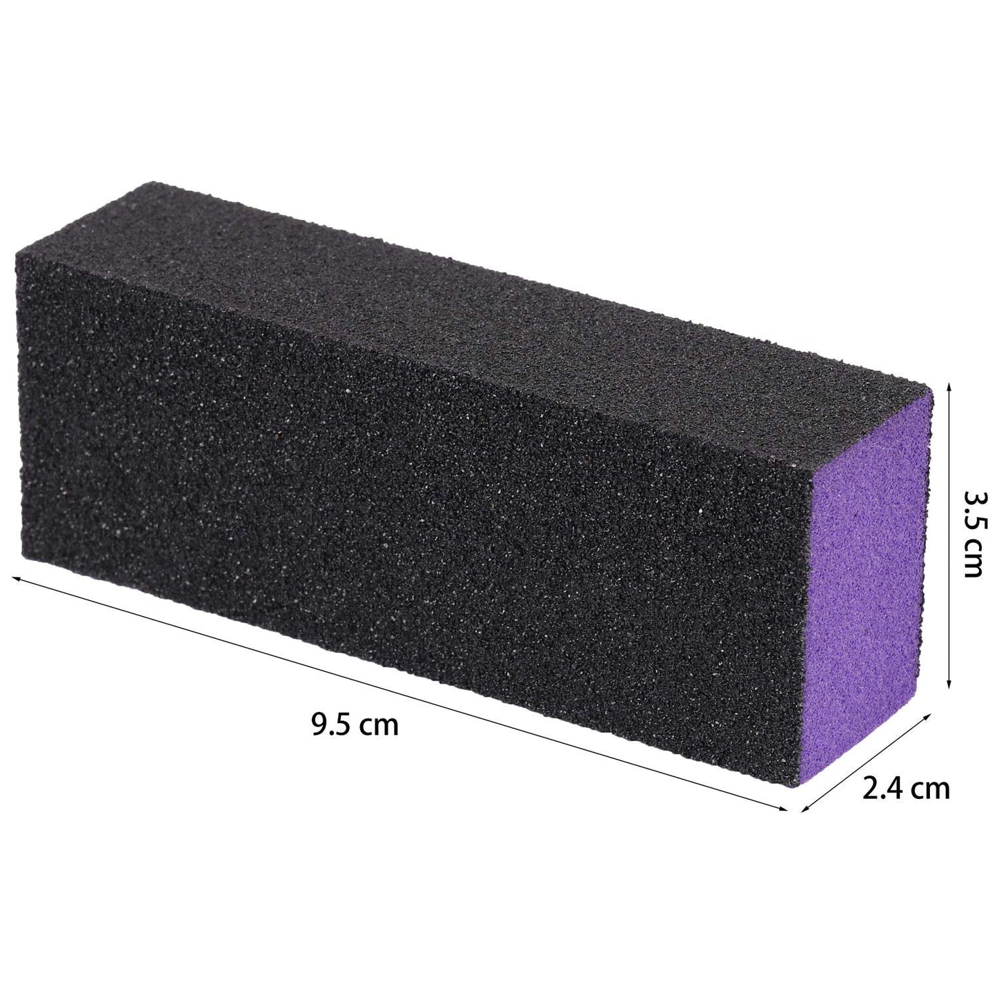 20 Pcs Nail Buffer Block Sponge Sanding Buffing File 80/120 Grit 3 Sides Nail Files for Manicure Nail Tools (Purple Black) Beauty & Personal Care LoveBB