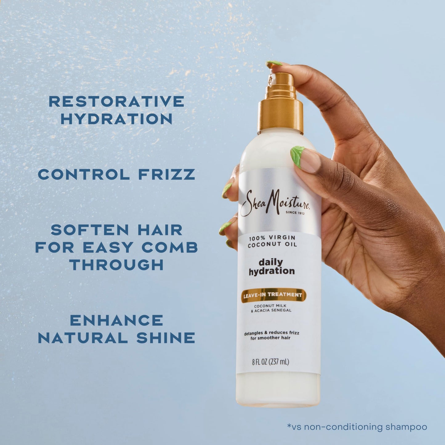 Shea Moisture 100 Percent Virgin Coconut Oil Leave-In Treatment, 8 Ounce Beauty & Personal Care SheaMoisture