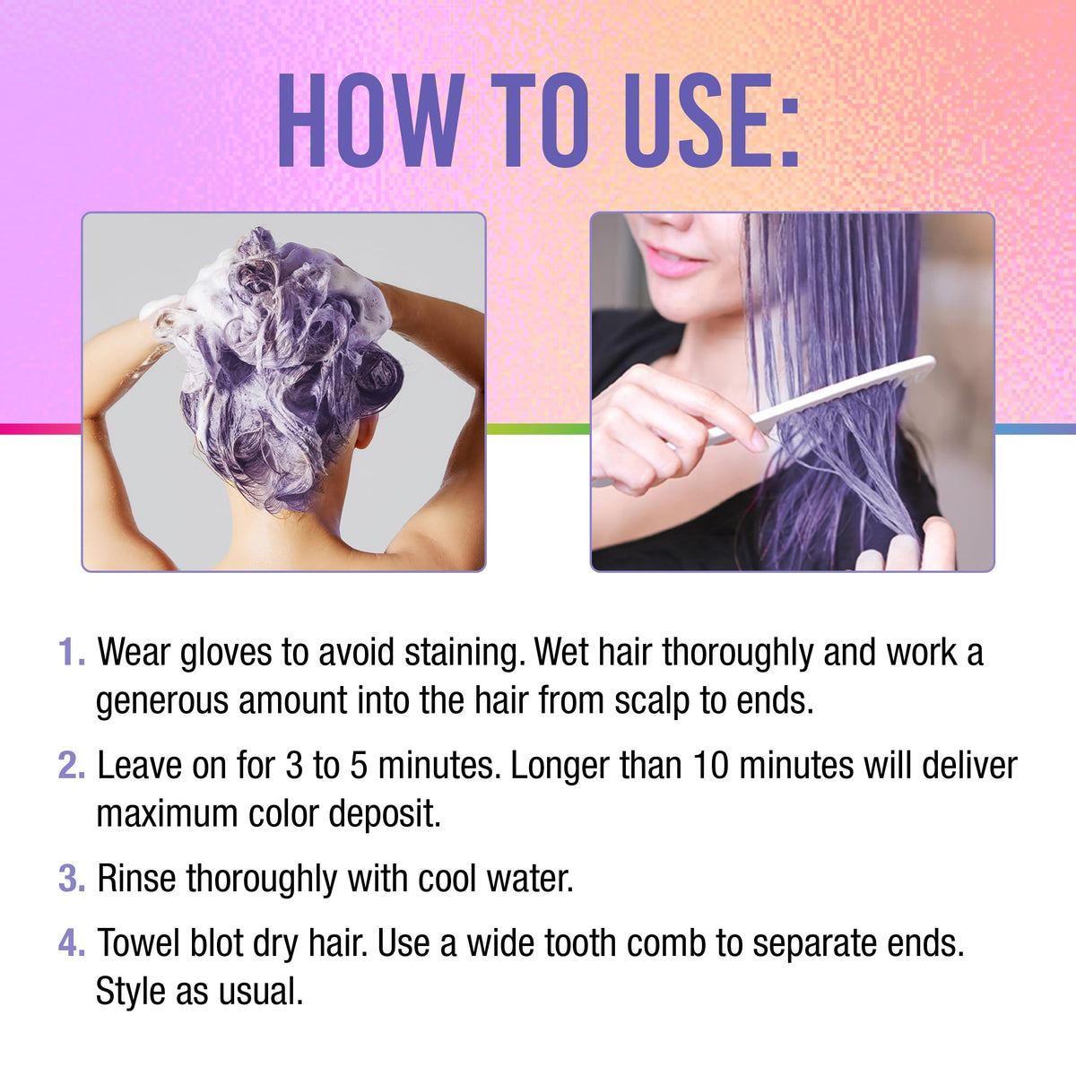 Punky Colour 3-in-1 Color Depositing Conditioner & Hair Cleanser - Lavenderapturous, Semi Permanent Hair Color Conditioner, Long-Lasting Hair-Dye, 8.5 Beauty & Personal Care Punky