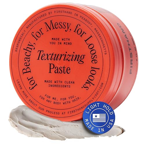Firsthand Supply Texturizing Paste for Men & Women - Medium Hold, Natural Finish - Water-Based, Non Greasy Texture Clay - Adds Lasting Volume Beauty & Personal Care Firsthand
