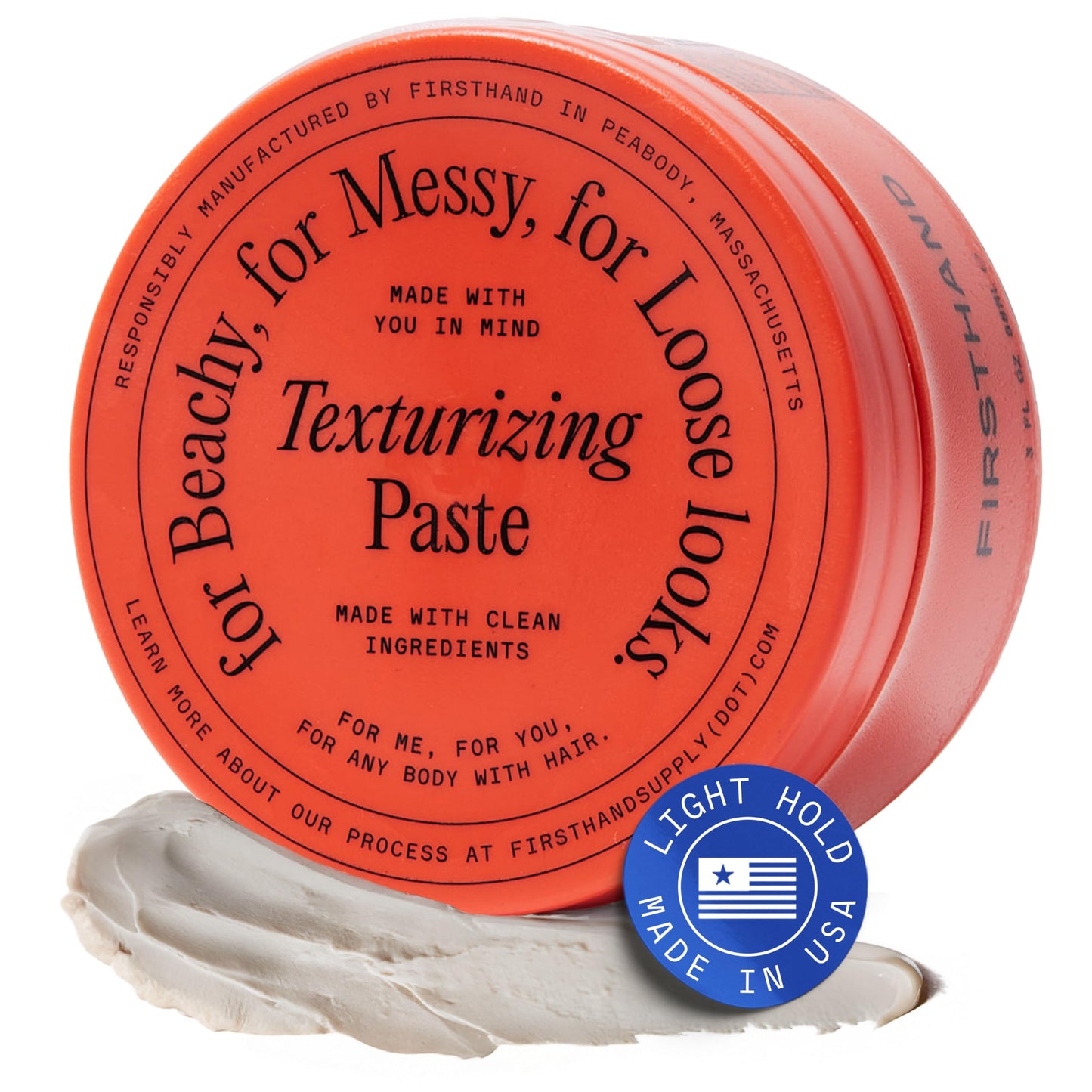 Firsthand Supply Texturizing Paste for Men & Women - Medium Hold, Natural Finish - Water-Based, Non Greasy Texture Clay - Adds Lasting Volume Beauty & Personal Care Firsthand