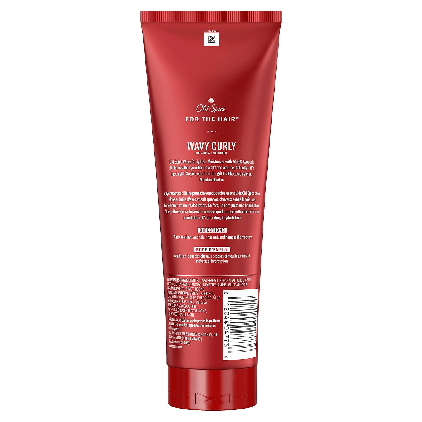 Old Spice Wavy Curly Hair Moisturizer with Aloe & Avocado Oil - 237 ml (8 fl oz) | Nourishes, Defines Curls & Helps Prevent Frizz Beauty & Personal Care Old Spice
