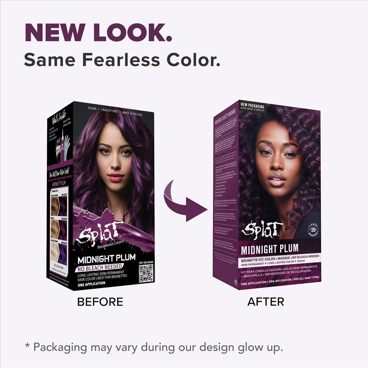 Splat | Midnight Complete Kit | Hair Dye | Semi-Permanent | Long Lasting | Vegan and Cruelty-Free (Midnight Plum) Beauty & Personal Care Splat