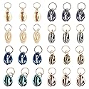 Dephnes 24 PCS Hair Jewelry for Women Braiding Hair Dreadlocks Ring Electroplated Shells Pendants Clips for DIY Shell Charms Hair Decorations Beauty & Personal Care Dephnes
