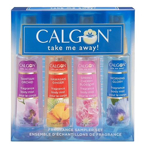 Calgon Take Me Away 4 Pc Gift Set (Refreshing Body Mist 2.0 Oz Of Spring Cherry Blossom Hawaiian Ginger Morning Glory Tahitian Orchid) for Women By 2 Beauty & Personal Care Calgon
