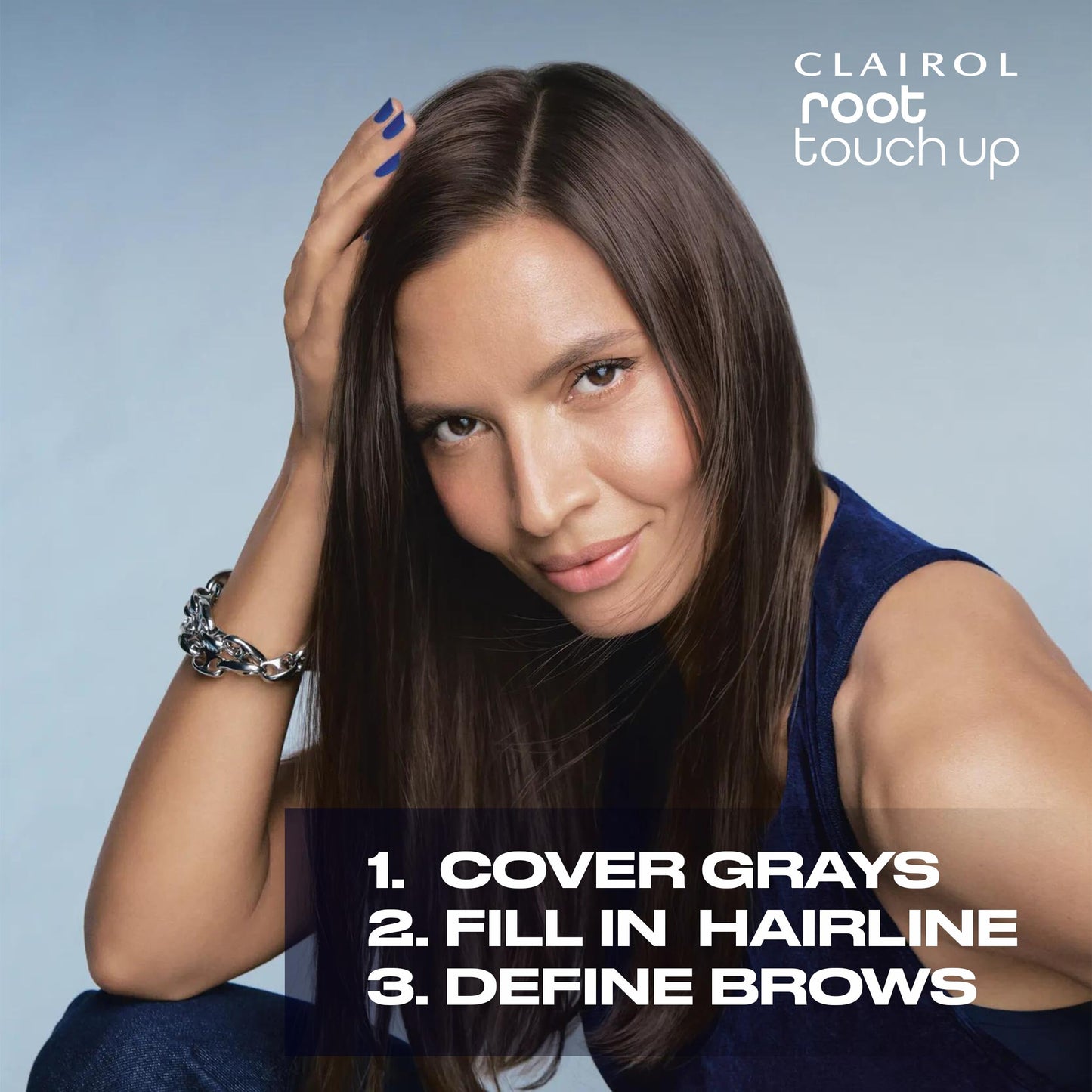 Clairol Root Touch-Up Temporary Concealing Powder, Light Brown Hair Color | Ammonia Free | Instantly Cover Roots + Define Eyebrows | On-the-Go Compact Beauty & Personal Care Clairol