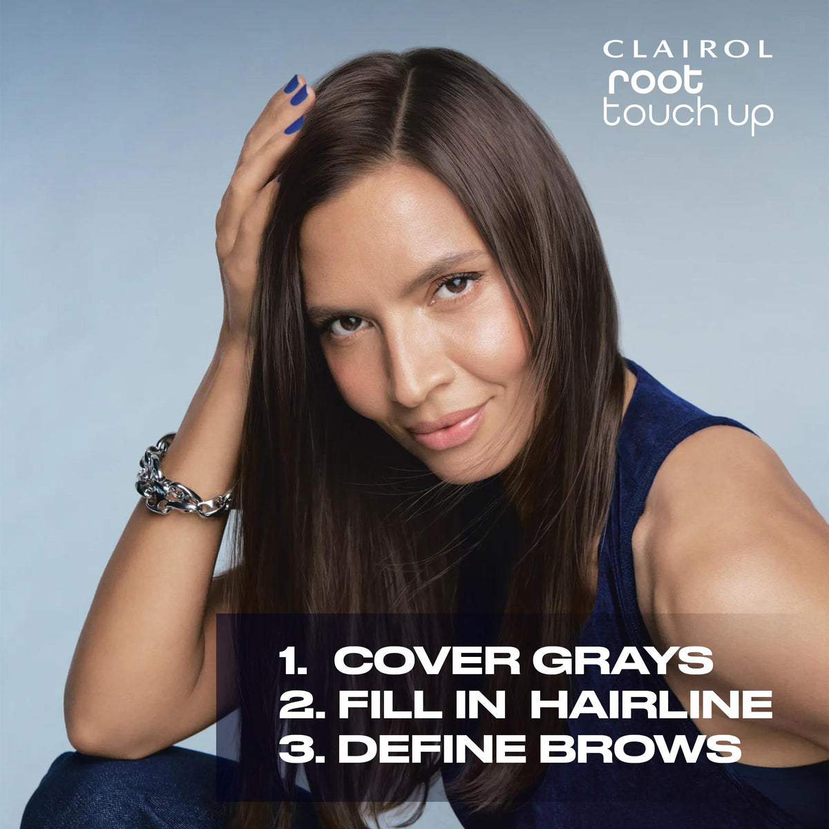 Clairol Root Touch-Up Temporary Concealing Powder, Dark Brown Hair Color | Ammonia Free | Instantly Cover Roots + Define Eyebrows | On-the-Go Compact Beauty & Personal Care Clairol
