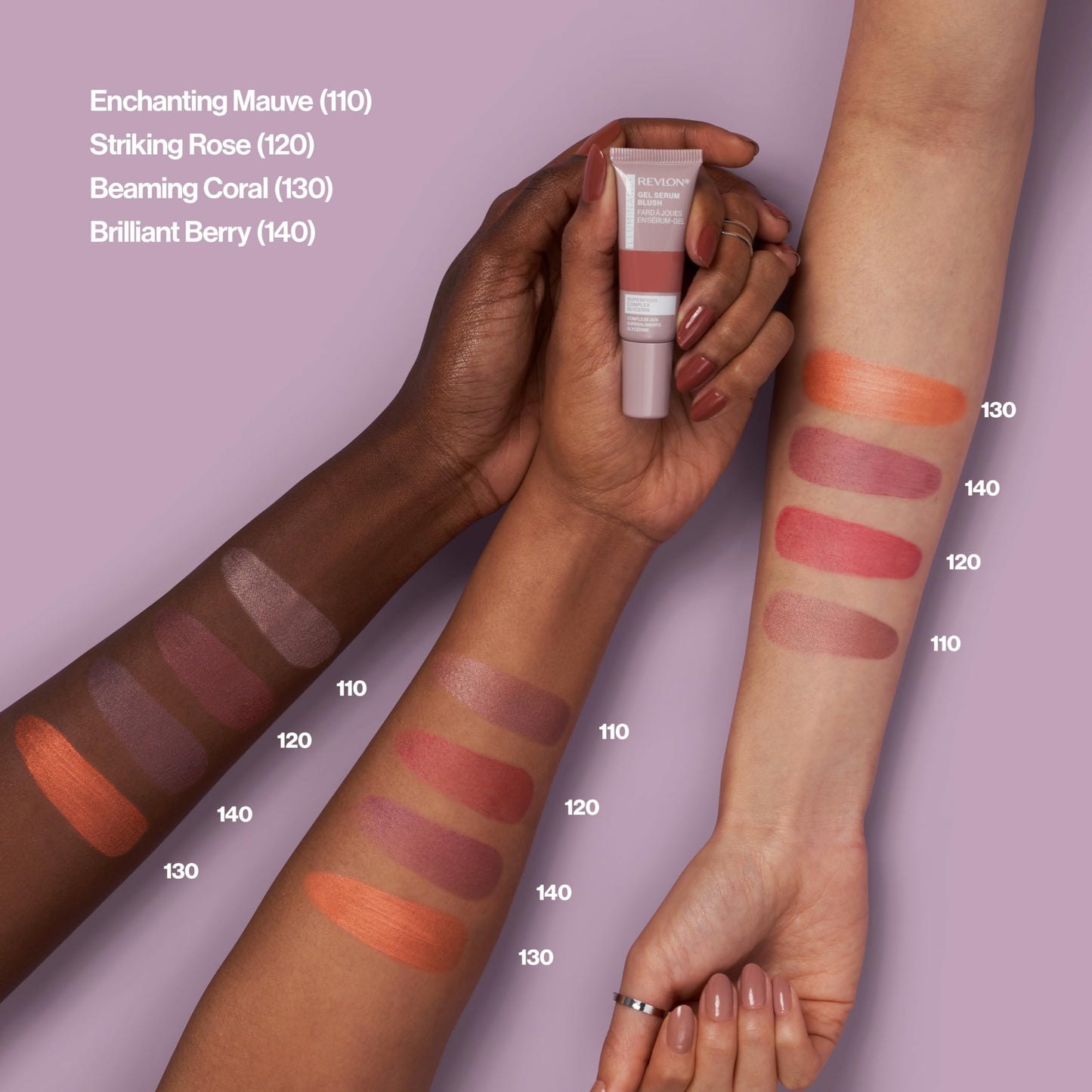 Revlon Illuminance Gel Serum Blush, Visibly Plump Cheeks, Dewy Finish and Hydrates All Day, 120 Striking Rose, 0.37 fl oz. Beauty & Personal Care REVLON