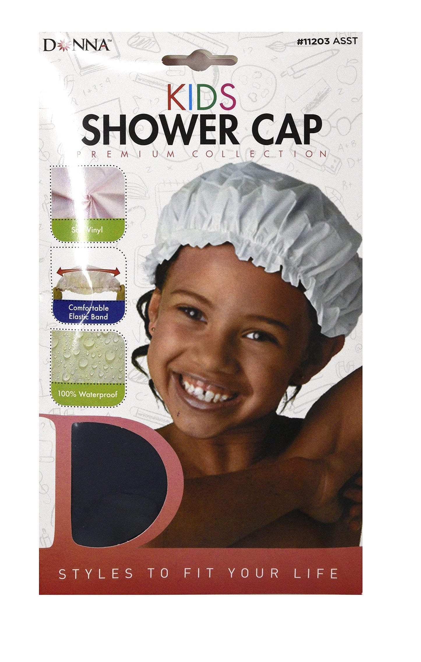 Donna Collection Kids Shower Cap Beauty & Personal Care Donna Collection