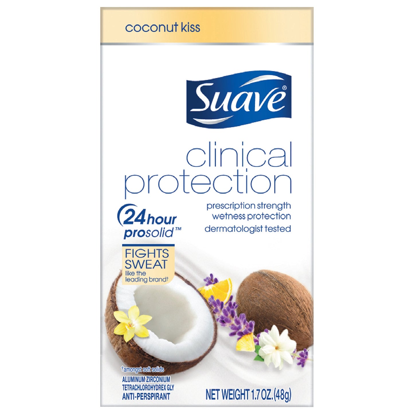 Suave Clinical Antiperspirant Deodorant, Coconut Kiss 1.7 oz Beauty and Personal Care Suave