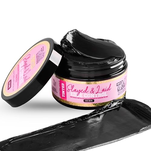 The Mane Attraction Black Edge Control Tinted- 3oz | Edge Gel for Thinning Hairlines | Flake-Free Growth Gel with Strong Hold for Natural Styles Beauty & Personal Care The Mane Attraction